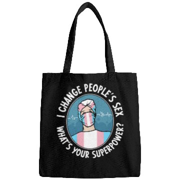 Discover Trans Doctor Correct Gender Identity Transgender Pride Bags