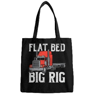 Discover Truck Fun Flat Bed Big Rig Truck Driver Hauler Flatbed Trucker Bags