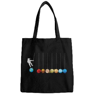 Discover Astronaut Job Planets Spaceman Funny Space Dwarf Solar System Bags