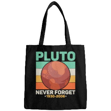 Discover Astronaut Job Pluto Never Forget Science Space Retro 5 Bags