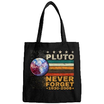 Discover Astronaut Job Pluto Never Forget Watercolor Retro Style Space Science Bags