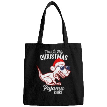 Discover Dinosaur Pet T rexs Dinosaur Christmas Pajama This Is My Christmas Pajama Bags
