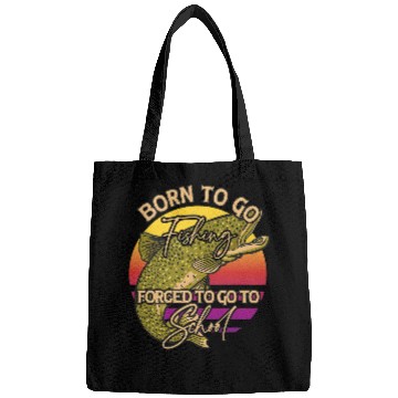 Discover Fishing Fun Born For Fishing d To School Funny Bass Fish Fisherman 11 Bags