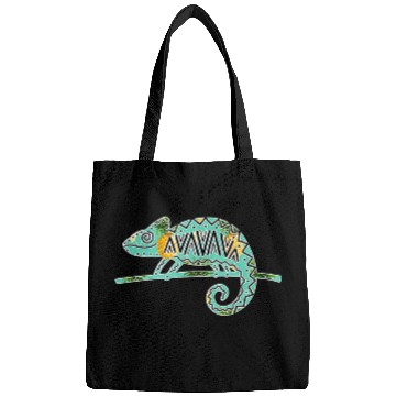 Discover Chameleon Pet with Tropical pineapples Pattern Bags