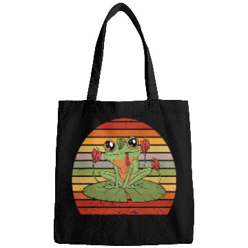 Discover Frog Pet on lily pad Bags