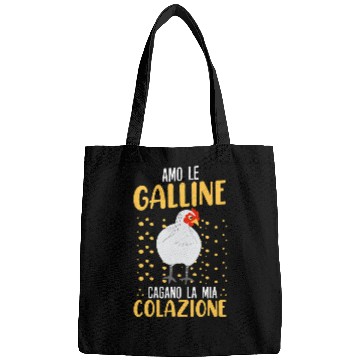 Discover Chicken Pet I love chickens shit my breakfast chicken coop gift Bags