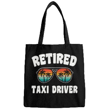 Discover Retired Taxi Driver Funny Retirement Congratulations Bags