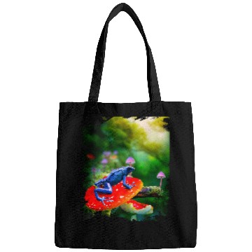 Discover Frog Pet Poison Dart Arrow Frog On The Mushroom Bags