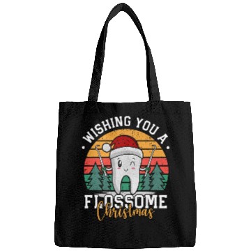 Discover dentists Christmas Flossome Christmas Dental Ugly Xmas Bags