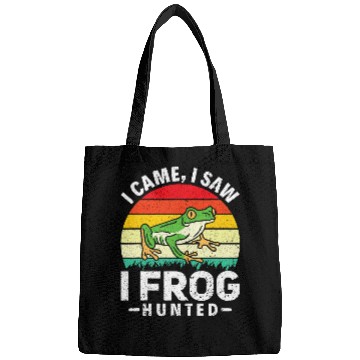 Discover Frog Pet I Came I Saw I Frog Hunted Toad Hunting Frog Gigging Bags