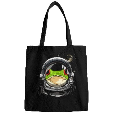 Discover Frog Pet Outer Space Astronaut Frog Animal Face Frog Lover Galaxy Bags