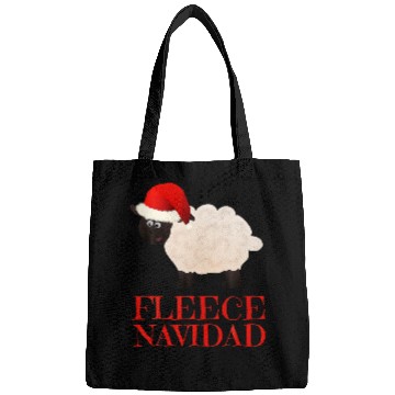 Discover Sheep Pet Funny Feliz Navidad Pun Sheep Fleece Navidad Bags