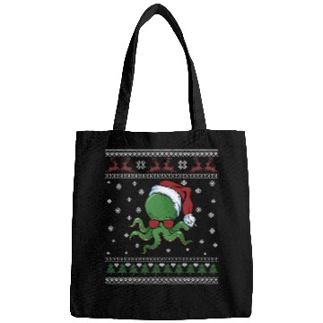 Discover Octopus Pet Cute Cthulhu xmass Squid Monster Ugly Christmas 05 Bags
