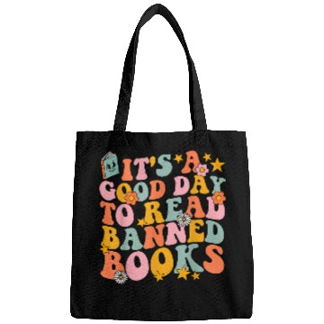 Discover Book Fun Read Banned Books Groovy Library Reading Lovers Bags