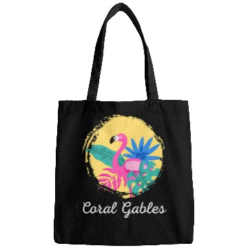 Discover Flamingo Pet Coral Gables Florida Beach Bags