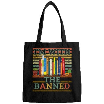 Discover Book Fun Im With The Banned Retro Book Lover Reader Read Bags