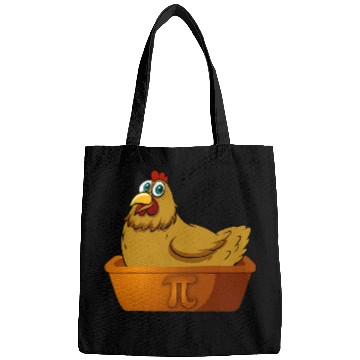 Discover Chicken Pet Pi Day Math Chicken Pot Pie Funny Geek Nerd Math Farmer Pi Bags