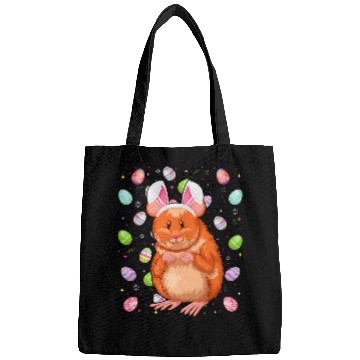 Discover Hamster Pet Bunny Easter Egg Lover Funny Hamster Easter Sunday Bags