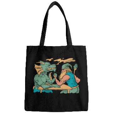 Discover Dragon Pet And Wizard Fantasy Arm Wrestling Bags