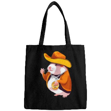 Discover Hamster Pet Cowboy Funny and Cool Animal Lover Design Bags