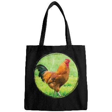 Discover Chicken Pet Rooster on the Grass Bags