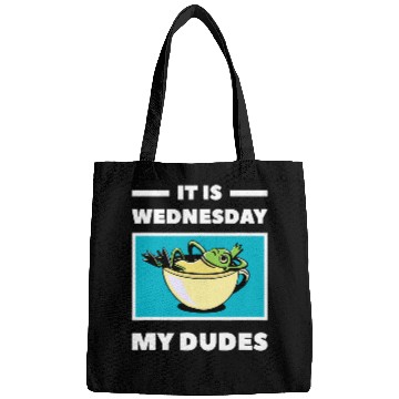 Discover Frog Pet it is wednesday my dudes meme funny frog meme Bags