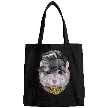 Discover Hamster Pet Grey Dwarf Hamster wearing Hip Hop Rapper Cap Bags