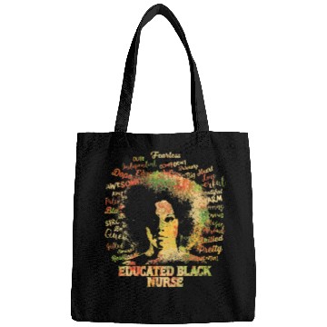 Discover nurses Job Black nurses Black History Month Educated Afro Melanin Queen Bags