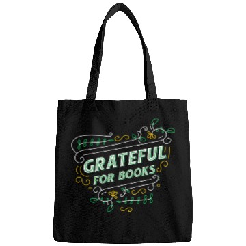 Discover Book Fun Grateful for Books Cute Bookworm Gift Bags