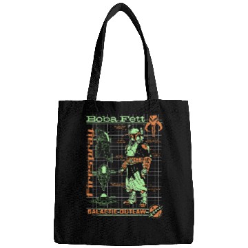 Discover Book Fun Star Wars The Book Of Boba Fett Epic Neon Schematic Poster Bags