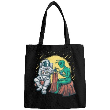Discover Aliens UFO Inking Astronaut Ink Funny Tattoo Artist Bags