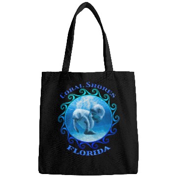 Discover Manatee Pet Coral Shores Florida Vacation Swimming Manatees Bags