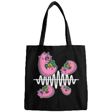 Discover Pig Pet Fly Around Frequency Waves Ham Radio Operator Bags