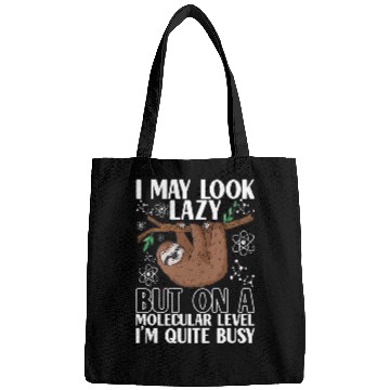 Discover Sloth Pet Lab Merch Laboratory Chemistry Science Bags