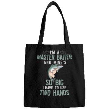Discover Fishing Fun Mens Master Baiter Mines So Big Two Hands Coho Salmon Fishing Bags