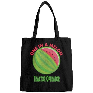 Discover Tractor Fun driving One in a Melon Tractor Operator Watermelon Retirement Bags