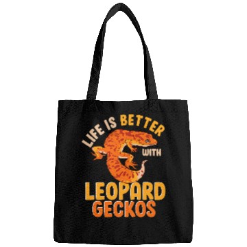 Discover Gecko Pet Funny Lizard Life Is Better With Leopard Geckos Reptile Joke Bags