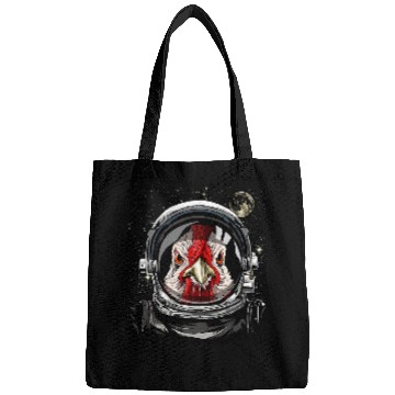 Discover Chicken Pet Astronaut Space Exploration Astronomy Lover Bags