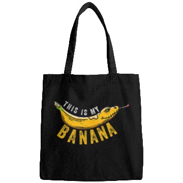 Discover Python Pet ball python coral python noodle reptile snake animal banana Bags