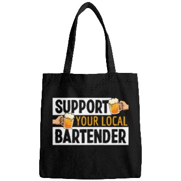 Discover Support Your Local Bartender Pub Party Drinking Beer 24 Bags