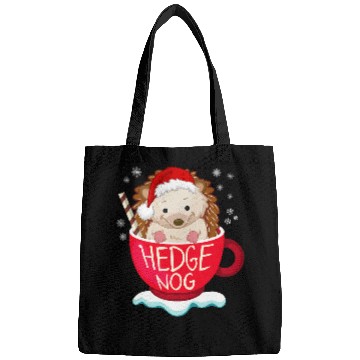 Discover Hedgehog Pet Funny Eggnog Cute Santa Hat Hedgehogs Christmas Pajama Bags