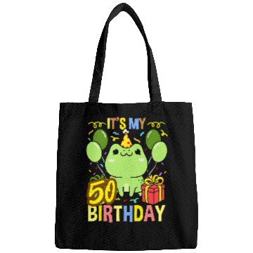 Discover Frog Pet Its My 50th Birthday Frog Bags