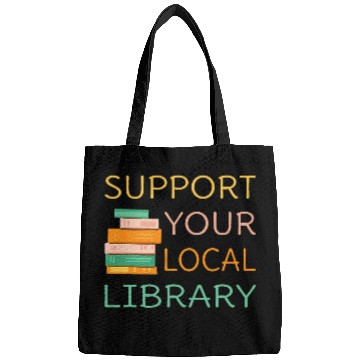 Discover Book Fun Support Your Local Library Book Reader Bookworm Librarian 2 Bags