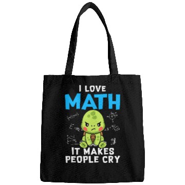 Discover Turtle Pet I Love Math It Makes People Cry Funny Math Bags