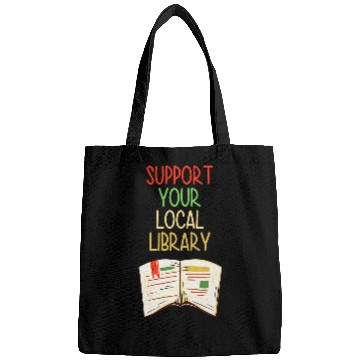 Discover Book Fun Support Your Local Library vintages Library Lover Book Lovers 0 Bags