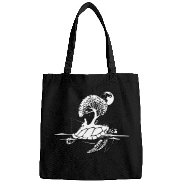 Discover Fishing Fun Island Turtle Creative Art Bags