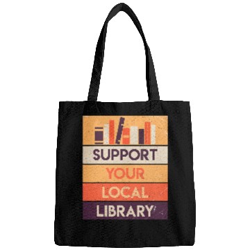 Discover Book Fun Support Your Local Library Book Lover Reader Librarian Gift 1 Bags