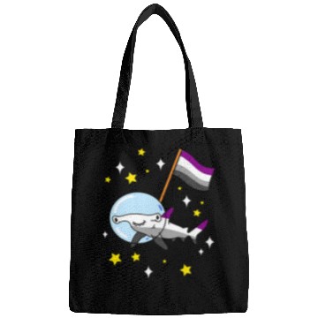 Discover Shark Pet Asexual Hammerhead Shark In Space Ace Pride Bags