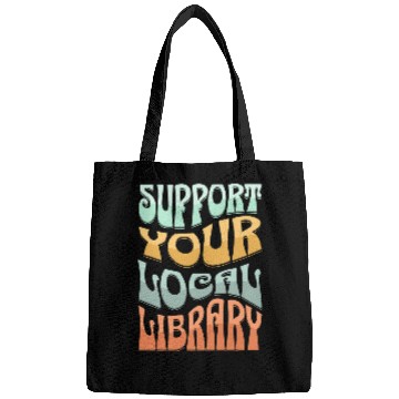 Discover Book Fun Support Your Local Library Book Readers Book Lovers Bags