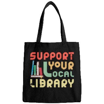 Discover Book Fun Support Your Local Library Library Lover Book Nerd Bags